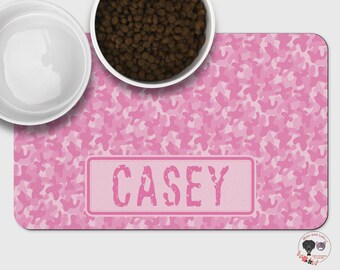 Made in USA Monogram Your Pet Dog or Cat Personalized Large Pet Placemat