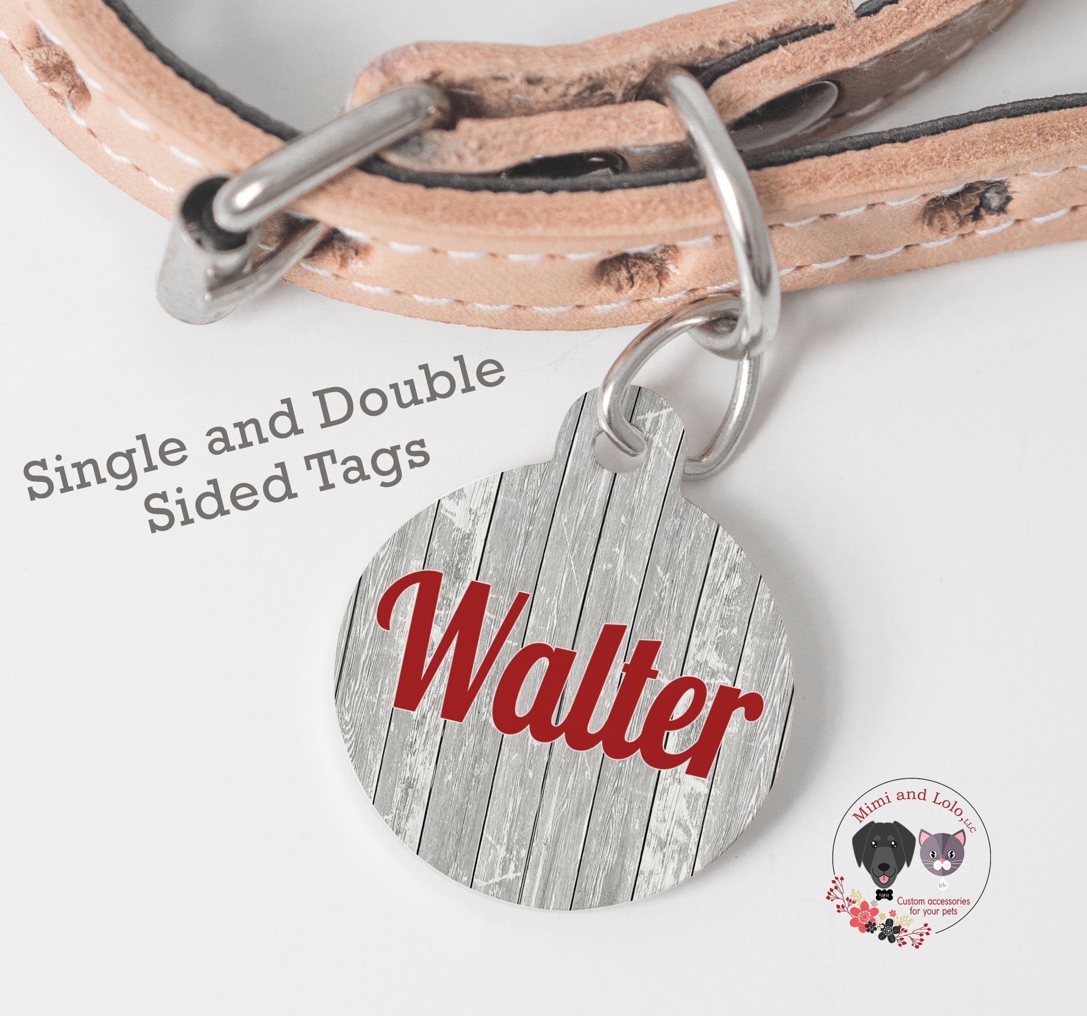large pet id tags