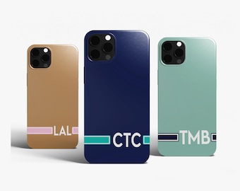 Personalized Monogram Phone Case: iPhone, Galaxy, Custom Initials iPhone 17 Air 17 Pro Max 16 Pro 15 14 Samsung S25 S24 S23 Ultra Plus