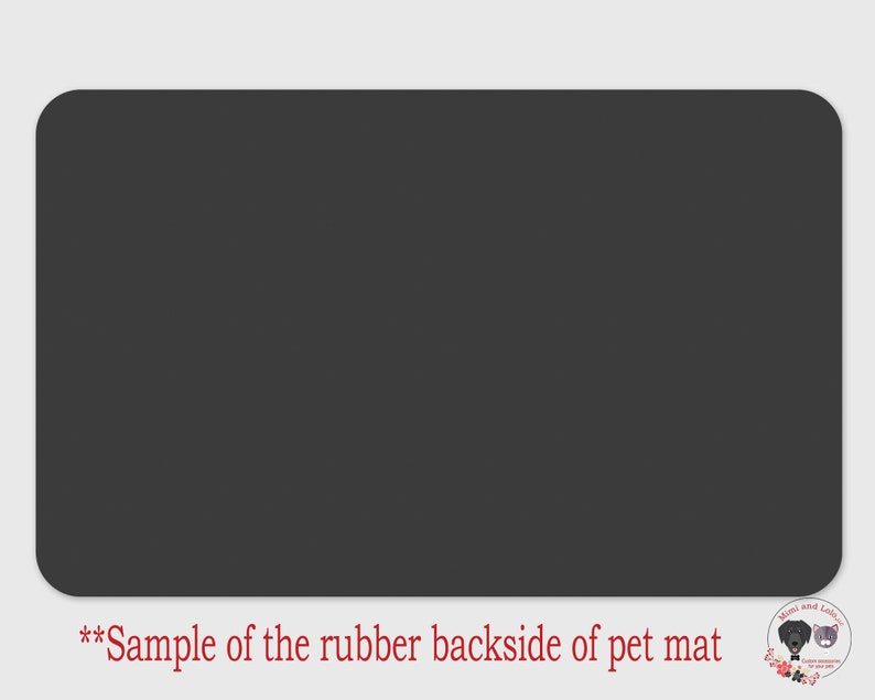 Pink Personalized Pet Mat Dog Cat Bowl Custom Pet Placemat Etsy