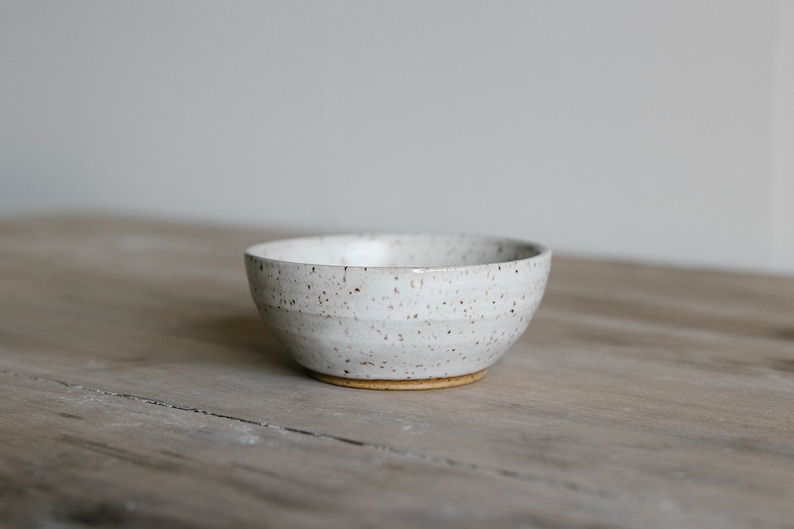 Small Bowls KJ Pottery Speckled white