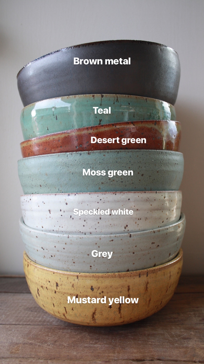 Large Serving Bowl - Made to Order - Salad Bowl - Handmade Pottery - Ceramics & Pottery - KJ Pottery