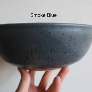 Ramen Bowl KJ Pottery Smoke Blue