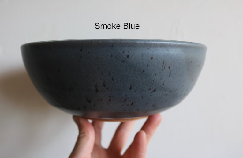 Ramen Bowl KJ Pottery Smoke Blue