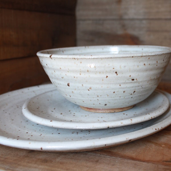 Dinnerware Set - Dinner Plate - Salad Plate - Bowl - KJ Pottery