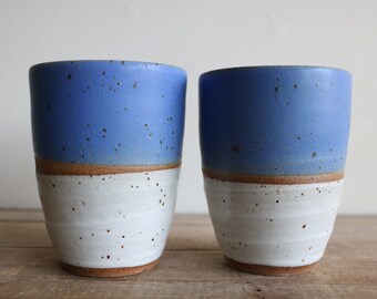 Tumblers - Set of 2 - Handmade Mug - Ceramics & Pottery - KJ Pottery