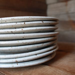 Handmade Ceramic Salad Plate - Small Wheel-Thrown Dinnerware by KJ Pottery