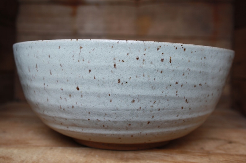 Handmade pottery serving bowl ceramic