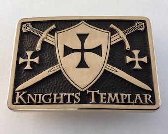 Knights Templar Belt Buckle