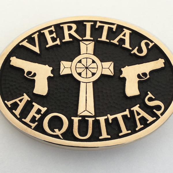 Veritas Aequitas Belt Buckle