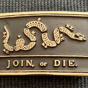 Join or DIe Flag Belt Buckle