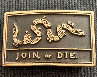 Join or DIe Flag Belt Buckle