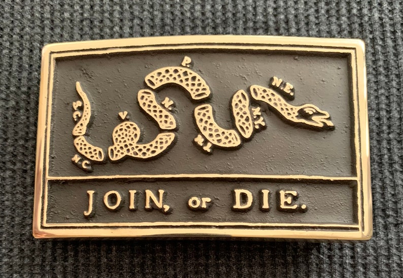 Join or DIe Flag Belt Buckle image 1