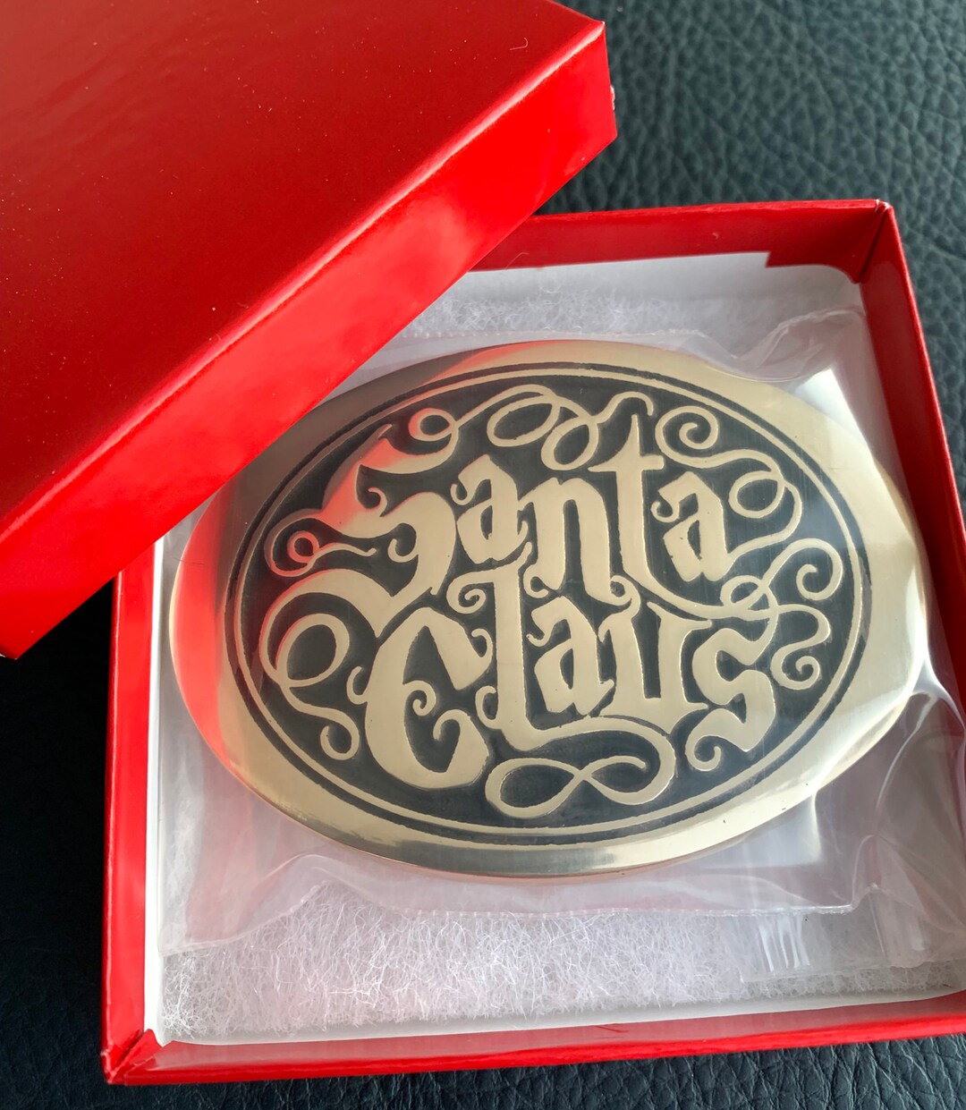 Santa Claus Brass Belt Buckle Everyday Wear Size Fits up to a 1-3/4 Belt - Etsy