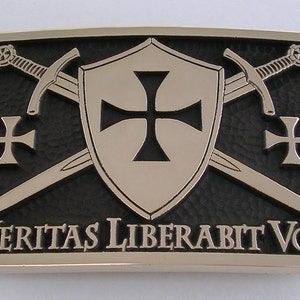 knights templar belt buckle