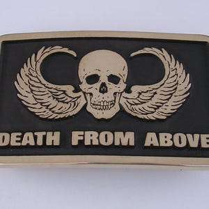 Death from Above Belt Buckle - Made in the USA
