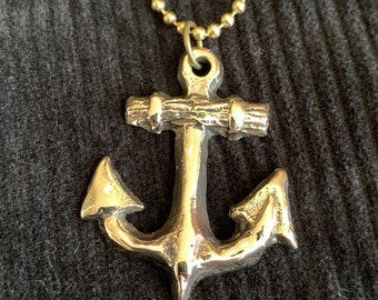 Large Anchor Necklace - Pendant