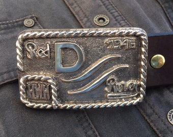 Red River D Belt Buckle - Ships to Germany