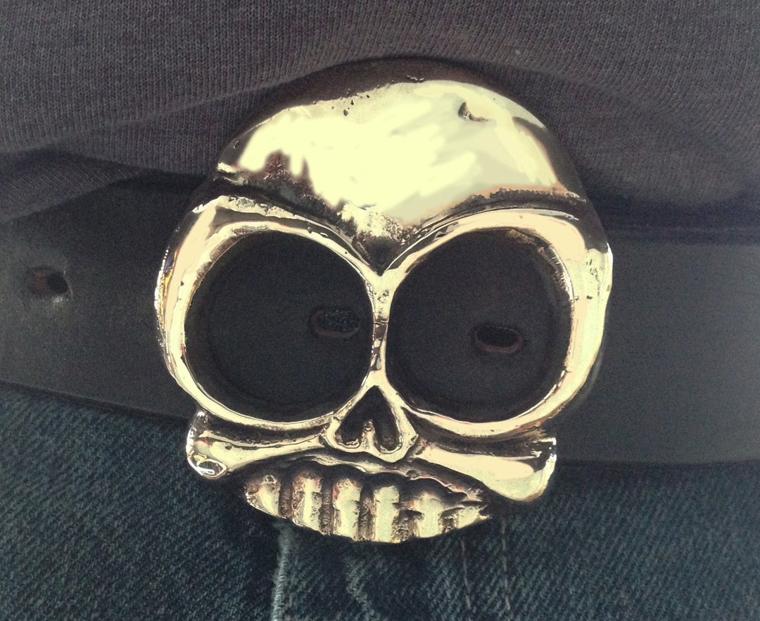 Knucklehead Skull Belt Buckle Etsy