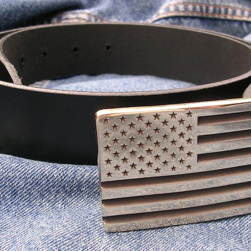 flag belt buckle