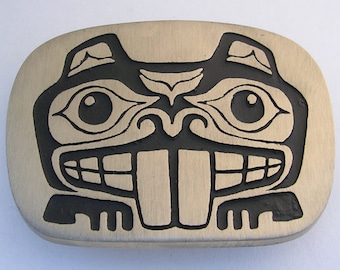 Northwest Coast Beaver Buckle