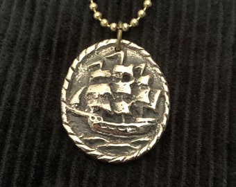 Clipper Ship Necklace - Pendant