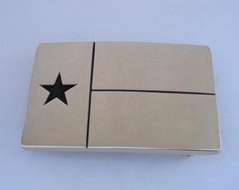 Texas Flag Belt Buckle USA