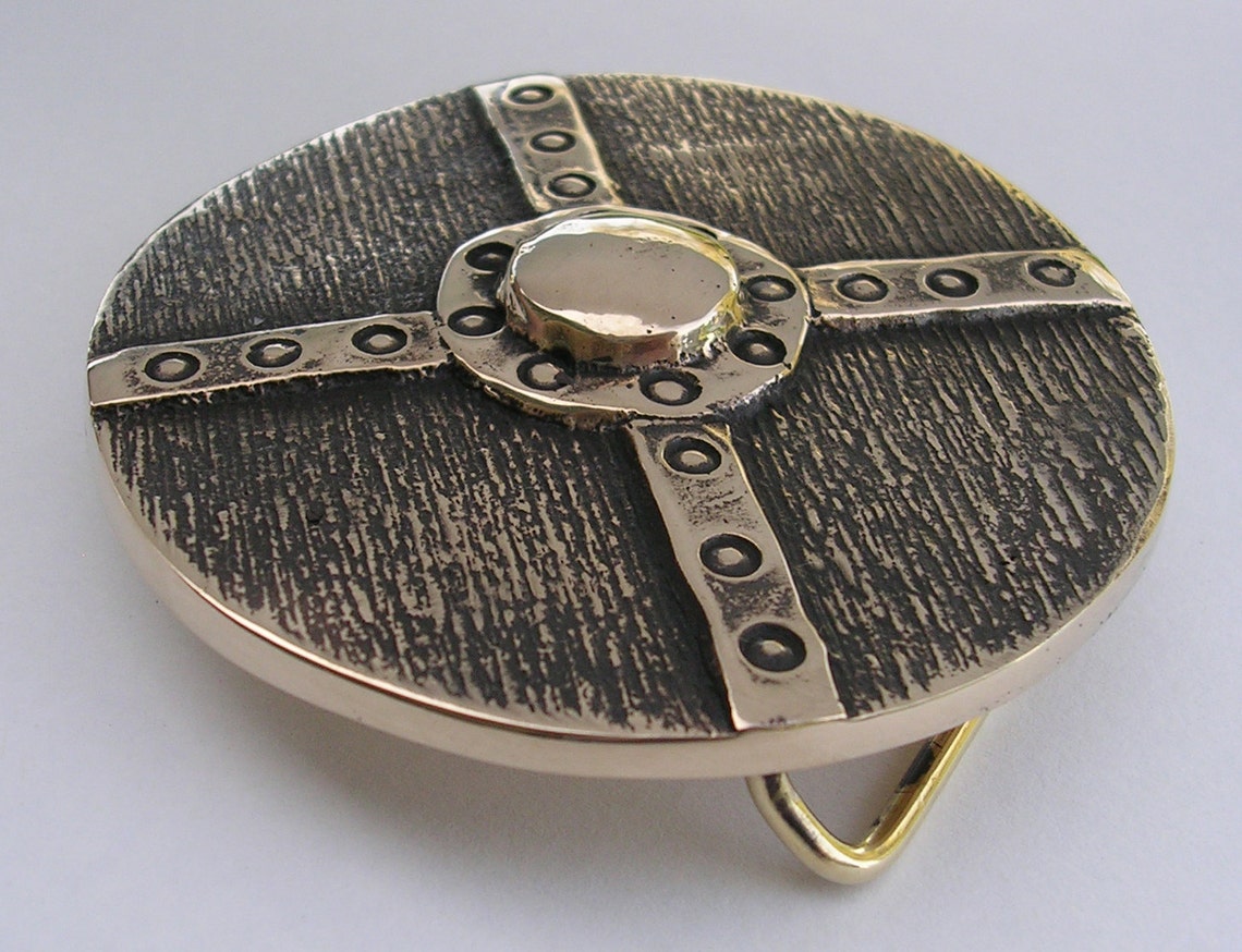 Viking Shield Belt Buckle Etsy