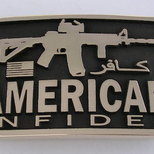 American Infidel Belt Buckle