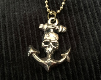 Anchor Skull Neckalce - Pendant