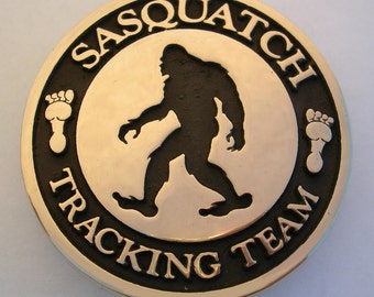 Sasquatch Tracking Team Belt Buckle