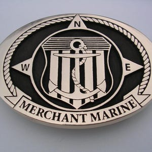 Merchant Marines Belt Buckle - Made in the USA