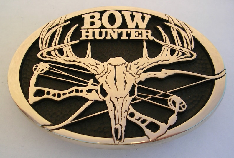 Bow Hunter Belt Buckle Etsy