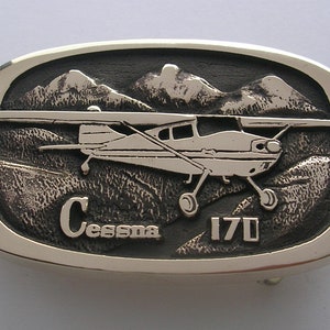 Cessna 170 Airplane Buckle