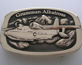 Grumman Albatross Airplane Buckle