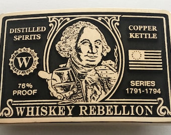 Whiskey Rebellion Belt Buckle - George Washington