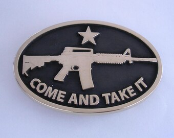 Come and Take it Gun Buckle