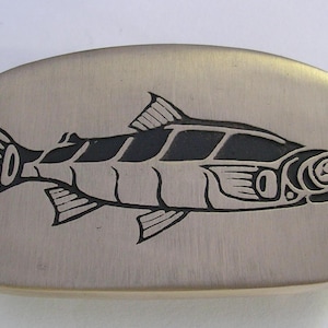 Northwest Coast Sockeye Salmon Buckle