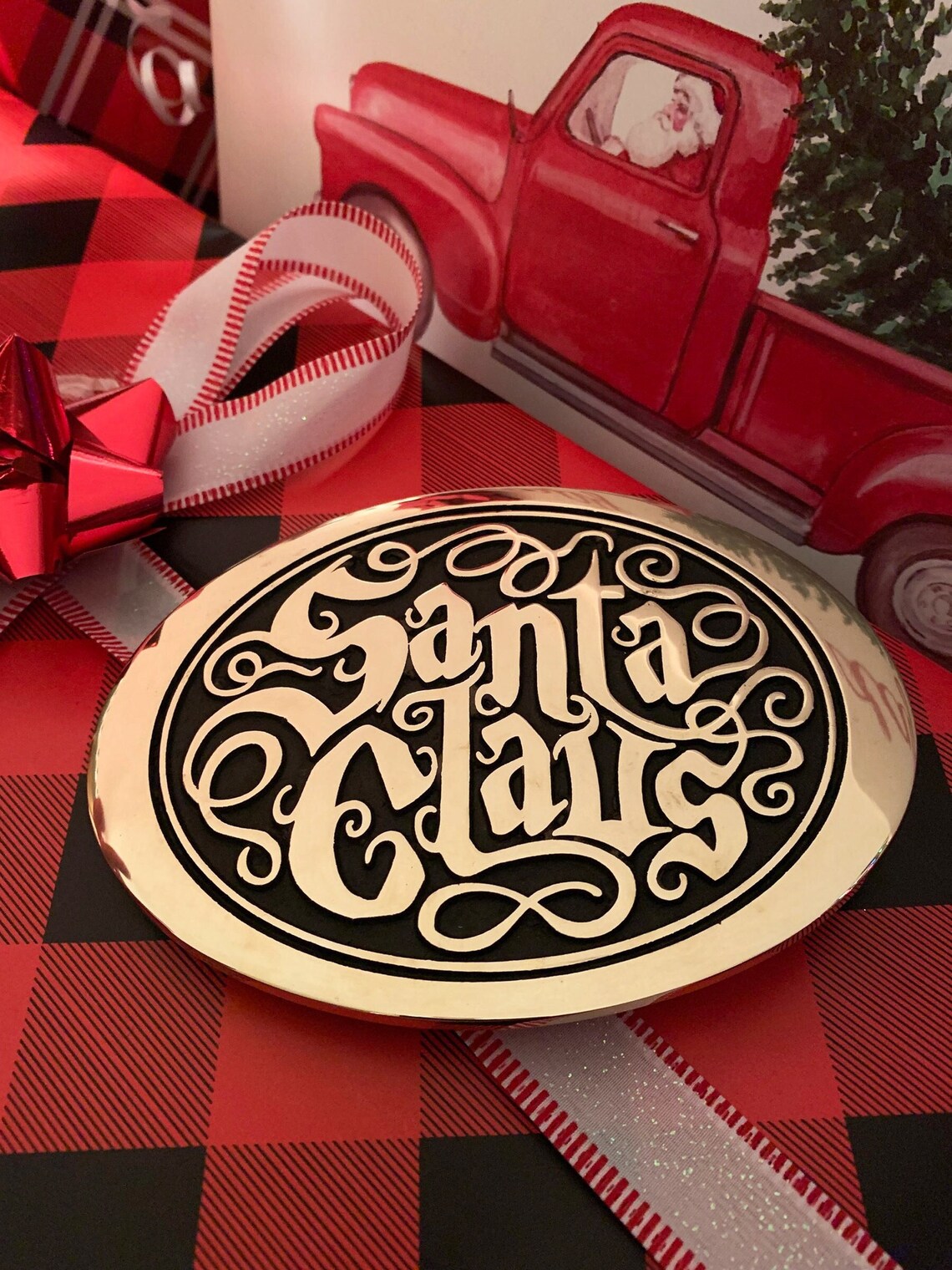 Santa Claus Belt Buckle Professional Santa Large Size fits - Etsy