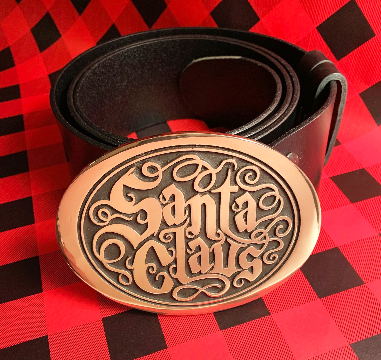 Santa Claus Belt Buckle Professional Santa Large Size fits Etsy