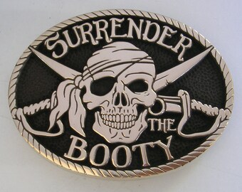 Surrender the Booty - Pirate Buckle