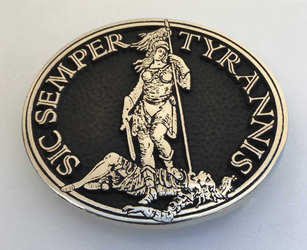 Sic Semper Tyrannis Belt Buckle Etsy(01)