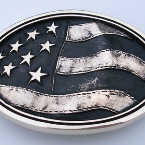 American Flag "Old Glory" Belt Buckle - Made in the USA