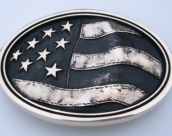 American Flag "Old Glory" Belt Buckle - Made in the USA