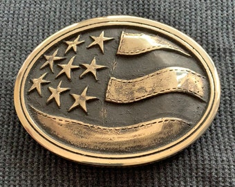 Old Glory American Flag - Large Belt Buckle