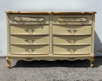 Dresser French Provincial Buffet Tv Stand Console Chest Sears Bonnet Shabby Chic Vanity Bedroom Storage Regency Boho CUSTOM PAINT AVAIL