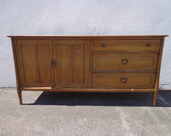 Dresser Mid Century Modern Console Table Mcm Chest Of Drawers Etsy