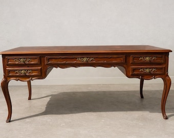 Partner’s Desk by John Widdicomb | Writing Desk with Original Key - PAINT / REFINISHING Available