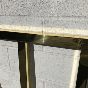 Vintage Polished Brass King Headboard | Hollywood Regency bild 7