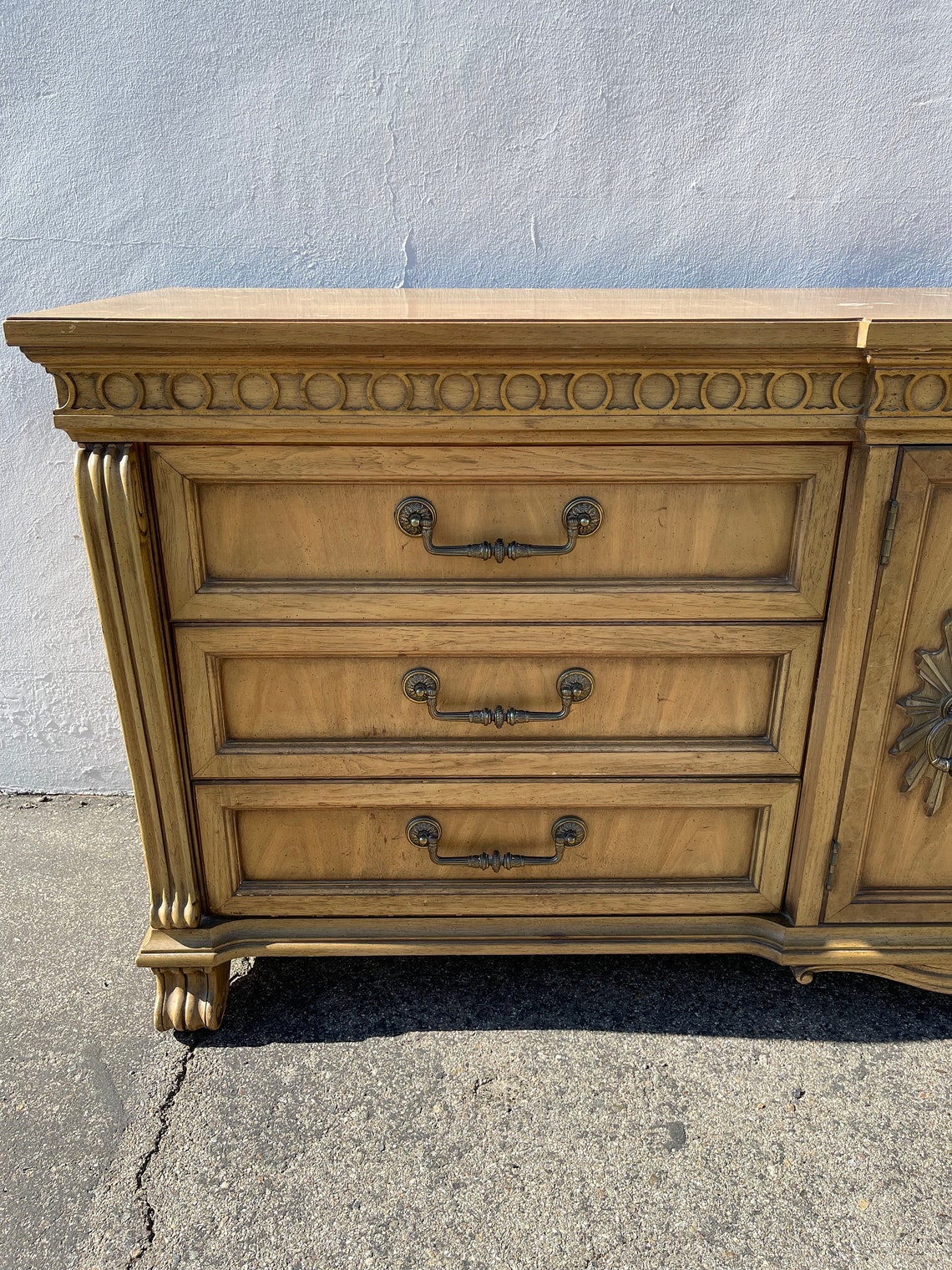 Antique Dresser Thomasville Tv Stand Sideboard Etsy